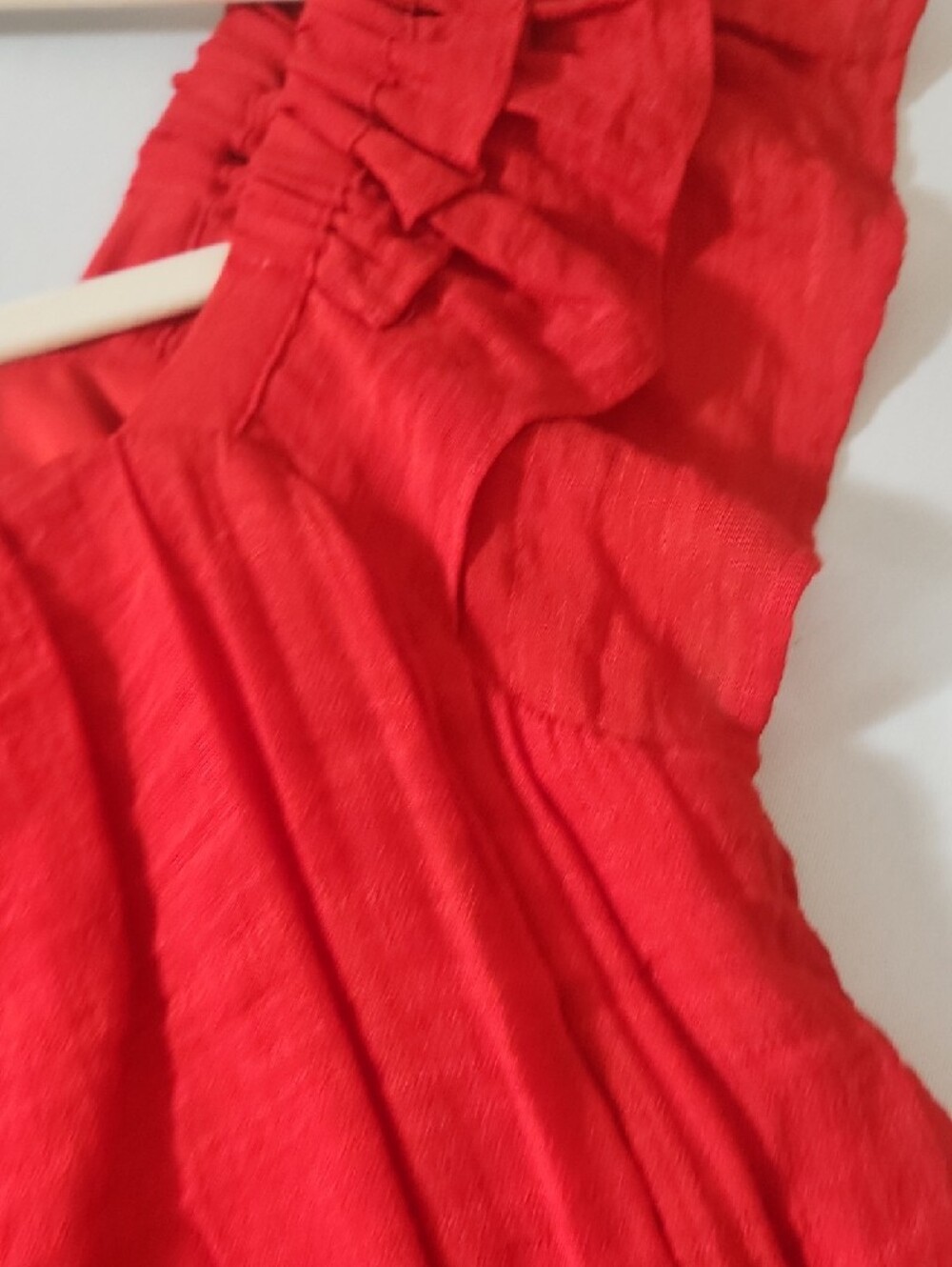 JODIFL Red Women’s Multi Tiered Mini Dress NWT - Picture 4 of 10